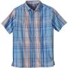 imageKingSize Mens Big ampamp Tall ShortSleeve Plaid Sport ShirtDusty Blue Plaid