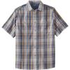 imageKingSize Mens Big ampamp Tall ShortSleeve Plaid Sport ShirtGrey Plaid