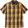 imageKingSize Mens Big ampamp Tall ShortSleeve Plaid Sport ShirtMustard Plaid