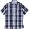 imageKingSize Mens Big ampamp Tall ShortSleeve Plaid Sport ShirtNew Navy Plaid