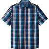 imageKingSize Mens Big ampamp Tall ShortSleeve Plaid Sport ShirtTeal Plaid