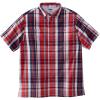 imageKingSize Mens Big ampamp Tall ShortSleeve Plaid Sport ShirtTrue Red Plaid