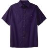 imageKingSize Mens Big ampamp Tall ShortSleeve Pocket Sport ShirtDark Purple