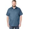 imageKingSize Mens Big ampamp Tall ShortSleeve Pocket Sport ShirtSlate Blue