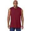 imageKingSize Mens Big ampamp Tall ShrinkLess Lightweight Muscle TShirtRich Burgundy