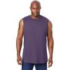 imageKingSize Mens Big ampamp Tall ShrinkLess Lightweight Muscle TShirtVintage Purple