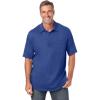 imageKingSize Mens Big ampamp Tall ShrinkLess Lightweight Polo TShirtHeather Navy