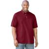 imageKingSize Mens Big ampamp Tall ShrinkLess Lightweight Polo TShirtRich Burgundy