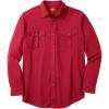 imageKingSize Mens Big ampamp Tall Signature Solid Flannel ShirtBright Red