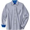 imageKingSize Mens Big ampamp Tall Tall The NoTuck Casual ShirtWhite Geo