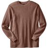 imageKingSize Mens Big ampamp Tall Tall WaffleKnit Thermal Crewneck TeeHeather Brown 0802