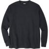 imageKingSize Mens Big ampamp Tall Tall WaffleKnit Thermal Crewneck TeeHeather Charcoal 0634