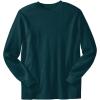 imageKingSize Mens Big ampamp Tall Tall WaffleKnit Thermal Crewneck TeeHeather Midnight Teal