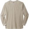 imageKingSize Mens Big ampamp Tall Tall WaffleKnit Thermal Crewneck TeeHeather Oatmeal 0636