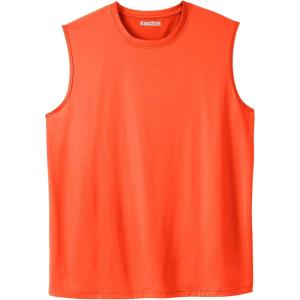 imageKingSize Mens Big ampamp Tall No Sweat Muscle TeeElectric Orange