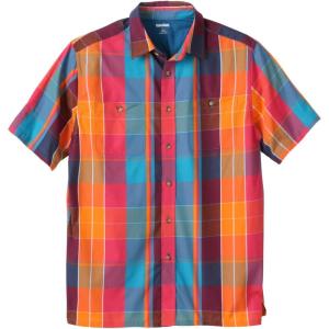 imageKingSize Mens Big ampamp Tall ShortSleeve Plaid Sport ShirtRaspberry Plaid