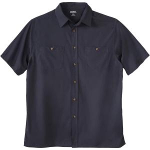 imageKingSize Mens Big ampamp Tall ShortSleeve Pocket Sport ShirtCarbon