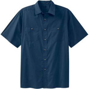 imageKingSize Mens Big ampamp Tall ShortSleeve Pocket Sport ShirtNavy