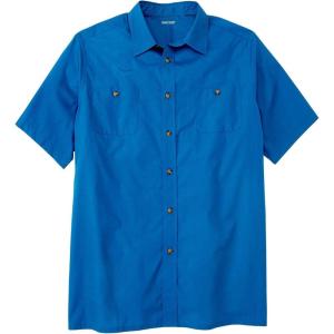 imageKingSize Mens Big ampamp Tall ShortSleeve Pocket Sport ShirtRoyal Blue