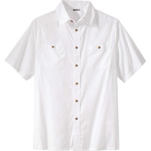 imageKingSize Mens Big ampamp Tall ShortSleeve Pocket Sport ShirtWhite