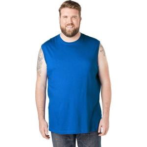 imageKingSize Mens Big ampamp Tall ShrinkLess Lightweight Muscle TShirtRoyal Blue