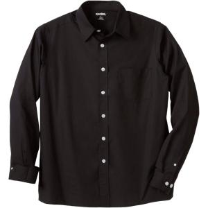 imageKingSize Mens Big ampamp Tall Tall The NoTuck Casual ShirtBlack