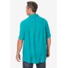 imageKingSize Mens Big ampamp Tall KS Island Solid Camp ShirtBright Blue