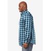 imageKingSize Mens Big ampamp Tall Long Sleeve Wrinkle Free Sport ShirtBlack Check