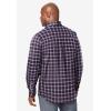 imageKingSize Mens Big ampamp Tall Long Sleeve Wrinkle Free Sport ShirtDark Blue Plaid