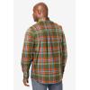 imageKingSize Mens Big ampamp Tall Long Sleeve Wrinkle Free Sport ShirtGreen Plaid