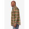 imageKingSize Mens Big ampamp Tall Long Sleeve Wrinkle Free Sport ShirtGreen Plaid