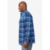 imageKingSize Mens Big ampamp Tall Long Sleeve Wrinkle Free Sport ShirtMidnight Navy Plaid