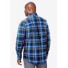 imageKingSize Mens Big ampamp Tall Long Sleeve Wrinkle Free Sport ShirtMidnight Navy Plaid