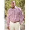 imageKingSize Mens Big ampamp Tall Long Sleeve Wrinkle Free Sport ShirtNavy