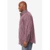 imageKingSize Mens Big ampamp Tall Long Sleeve Wrinkle Free Sport ShirtRich Burgundy Check