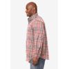 imageKingSize Mens Big ampamp Tall Long Sleeve Wrinkle Free Sport ShirtSalmon Plaid