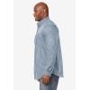 imageKingSize Mens Big ampamp Tall Long Sleeve Wrinkle Free Sport ShirtSteel Check