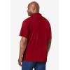 imageKingSize Mens Big ampamp Tall No Sweat PoloDeep Burgundy Colorblock