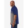 imageKingSize Mens Big ampamp Tall No Sweat PoloNavy Colorblock