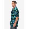 imageKingSize Mens Big ampamp Tall Printed Camp ShirtBlack Palm