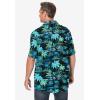 imageKingSize Mens Big ampamp Tall Printed Camp ShirtBlack Palm