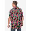 imageKingSize Mens Big ampamp Tall Printed Camp ShirtFloral Tiger