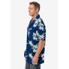 imageKingSize Mens Big ampamp Tall Printed Camp ShirtGulf Blue Floral