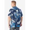 imageKingSize Mens Big ampamp Tall Printed Camp ShirtNavy Palm