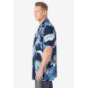 imageKingSize Mens Big ampamp Tall Printed Camp ShirtNavy Palm