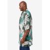 imageKingSize Mens Big ampamp Tall Printed Camp ShirtOlive Leaf