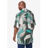 imageKingSize Mens Big ampamp Tall Printed Camp ShirtOlive Leaf