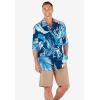 imageKingSize Mens Big ampamp Tall Printed Camp ShirtOrange Palm