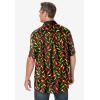 imageKingSize Mens Big ampamp Tall Printed Camp ShirtPeppers