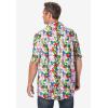 imageKingSize Mens Big ampamp Tall Printed Camp ShirtPineapple Floral